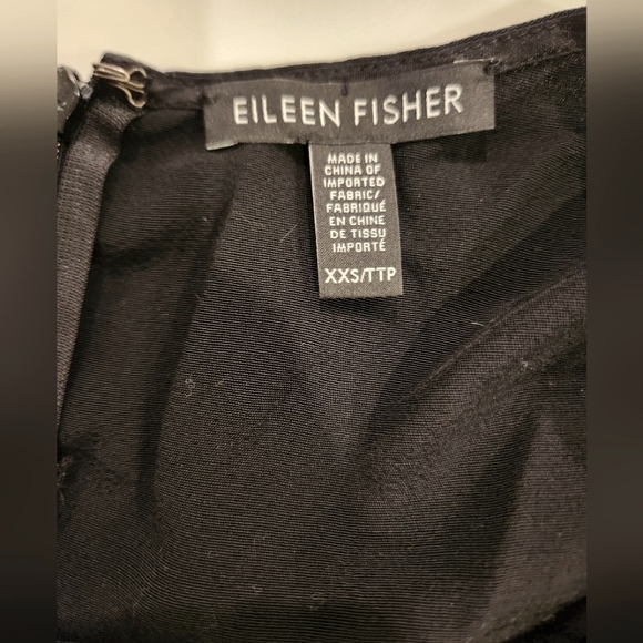 NEW Eileen Fisher black crepe v-neck jumpsuit Romper jumper - Picture 9 of 11